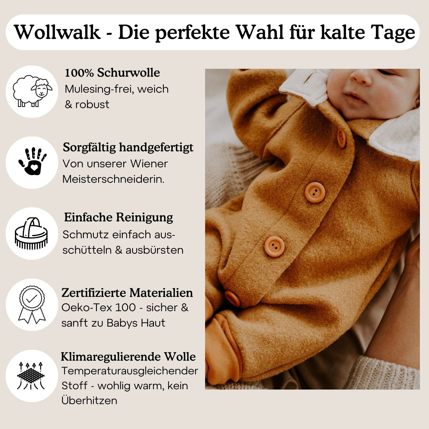 Wollwalk-Overall in Senfgelb
